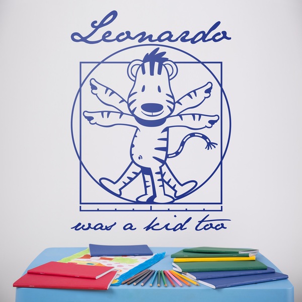 Stickers pour enfants: Tigre de Vitruve, Leonardo Da Vinci 0