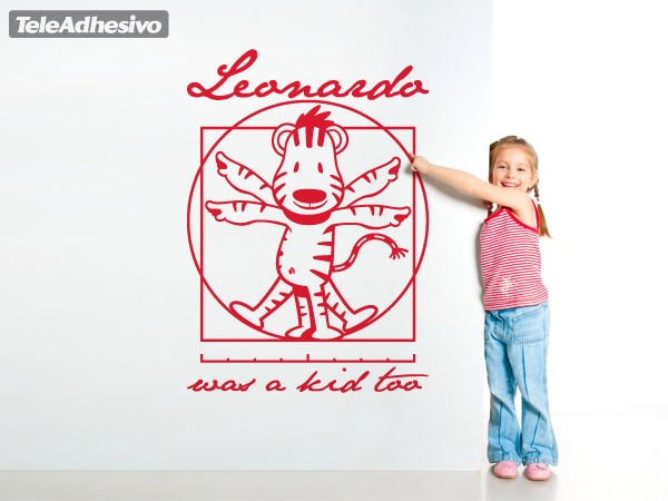 Stickers pour enfants: Tigre de Vitruve, Leonardo Da Vinci
