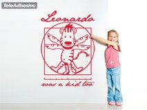 Stickers pour enfants: Tigre de Vitruve, Leonardo Da Vinci 2