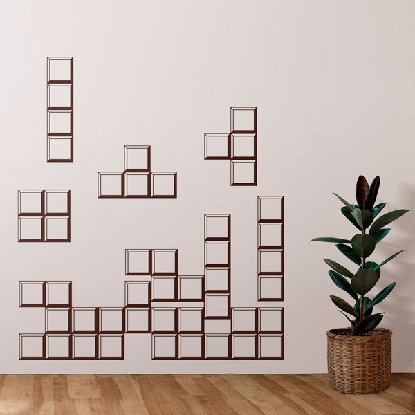Stickers muraux: Tetris puzzle