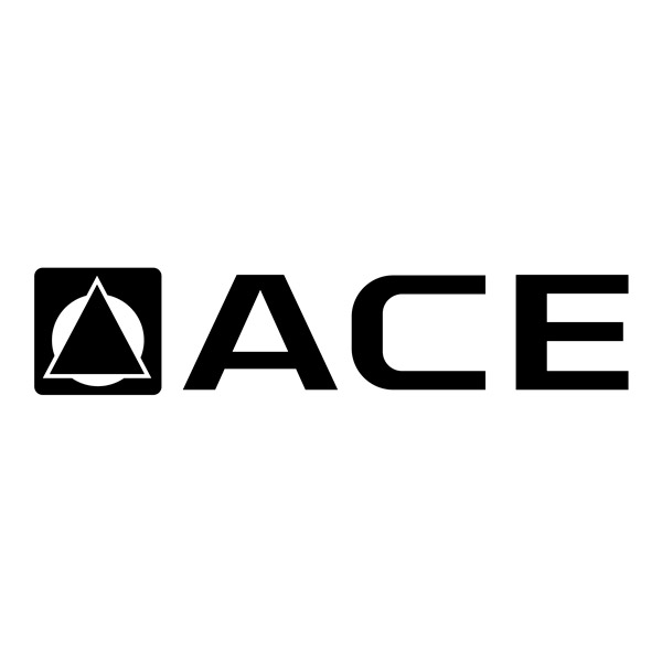 Stickers camping-car: Autocollant Caravane Ace Logo Bleu