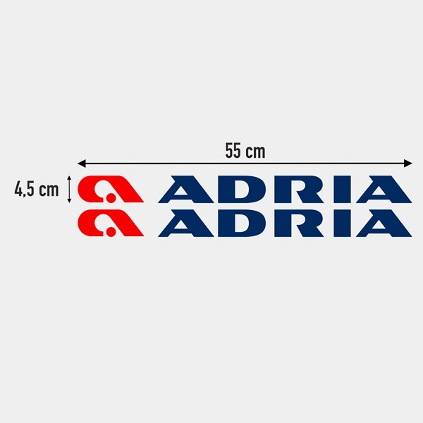 Set de 2 autocollants Adria 0