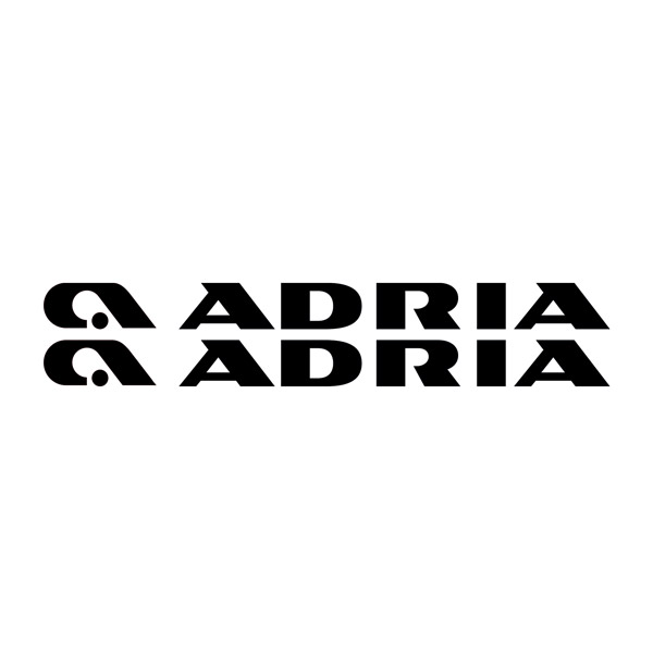 Stickers camping-car: Set de 2 autocollants Adria
