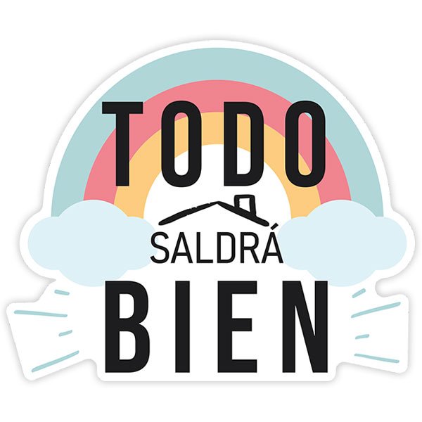 Stickers muraux: Adhésif Arc-en-ciel Todo saldrá bien