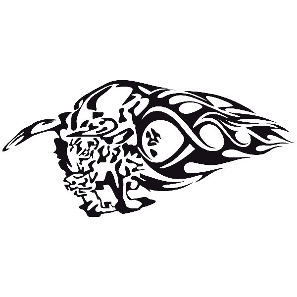 Autocollants: Animal Flames 68