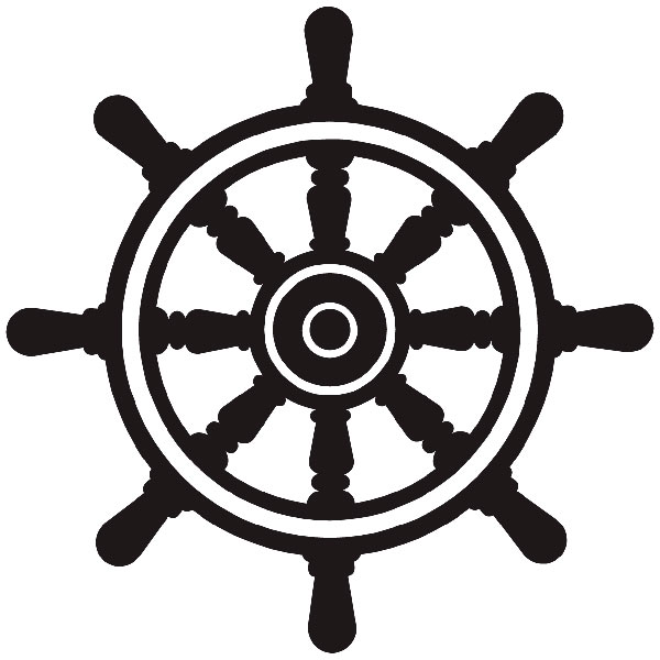 Stickers muraux: Gouvernail de bateau