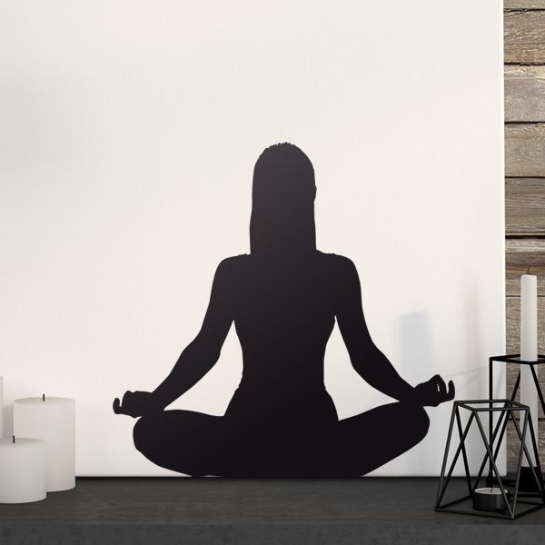 Stickers muraux: Silhouette Yoga