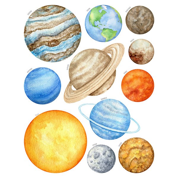 Stickers pour enfants: Planètes du système solaire