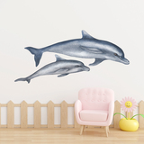 Stickers muraux: Dauphins 3