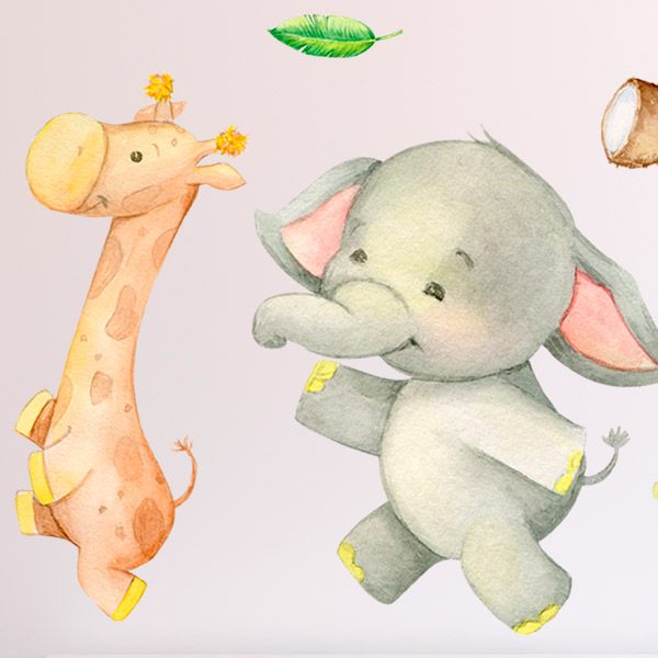 Stickers pour enfants: Animaux de la jungle africaine