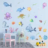 Stickers pour enfants: Kit Animaux Marins 3