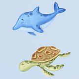 Stickers pour enfants: Kit Animaux Marins 5