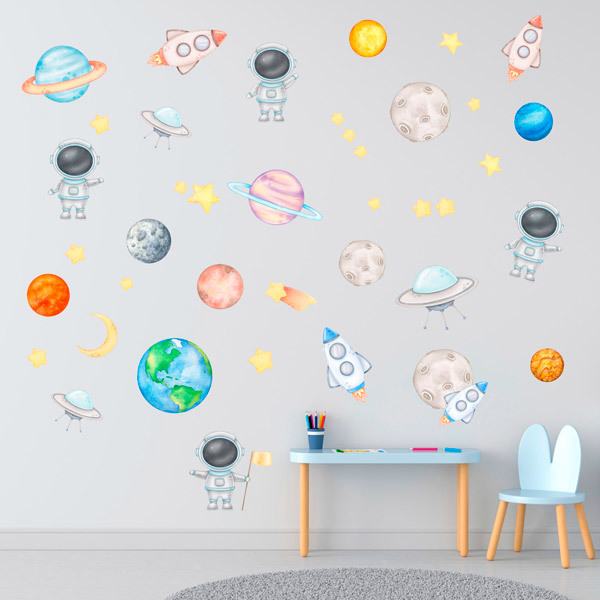 Stickers pour enfants: Kit d'espace