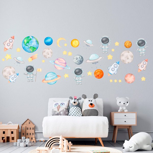 Stickers pour enfants: Kit d'espace