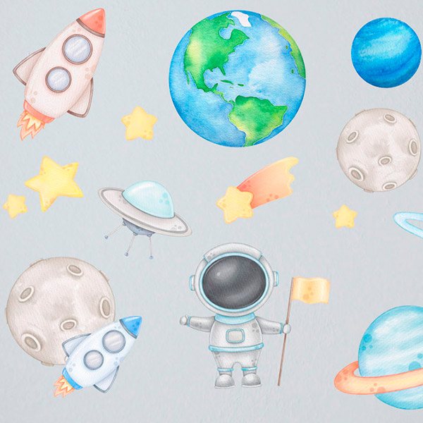 Stickers pour enfants: Kit d'espace