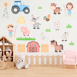 Stickers pour enfants: Kit animaux de la ferme 4