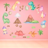 Stickers pour enfants: Kit des Dinosaures 3