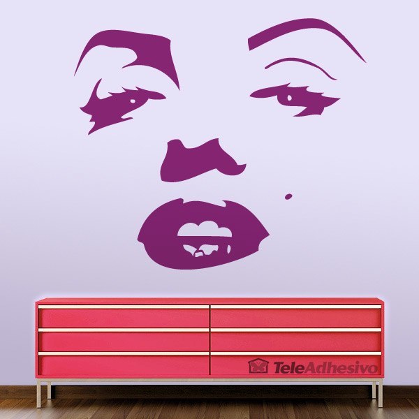 Stickers muraux: Visage de Marilyn Monroe