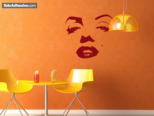 Stickers muraux: Visage de Marilyn Monroe