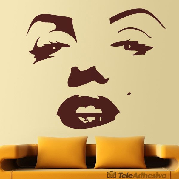 Stickers muraux: Visage de Marilyn Monroe