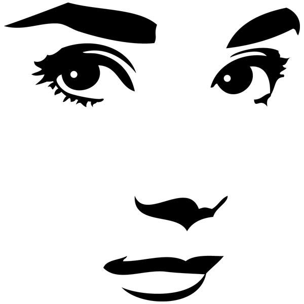 Stickers muraux: Audrey Hepburn face
