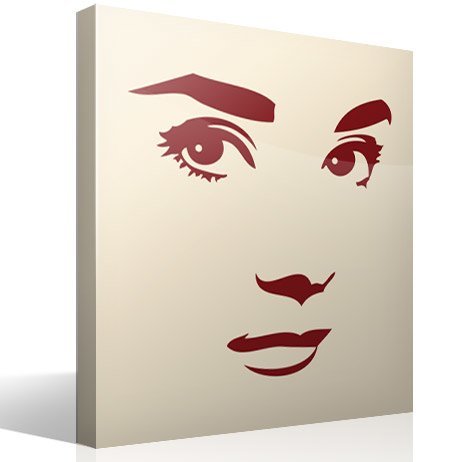 Stickers muraux: Audrey Hepburn face