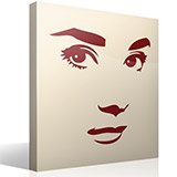 Stickers muraux: Audrey Hepburn face 5