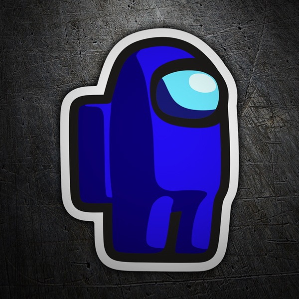 Autocollants: Among Us  Bleu Foncé