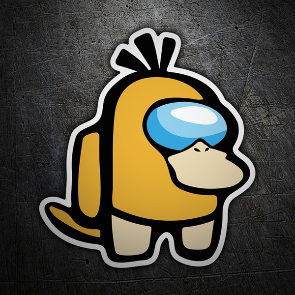 Autocollants: Among Us Psyduck Pokemon