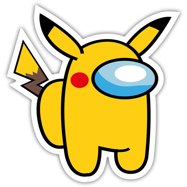 Autocollants: Among Us Picachu Full Pokemon