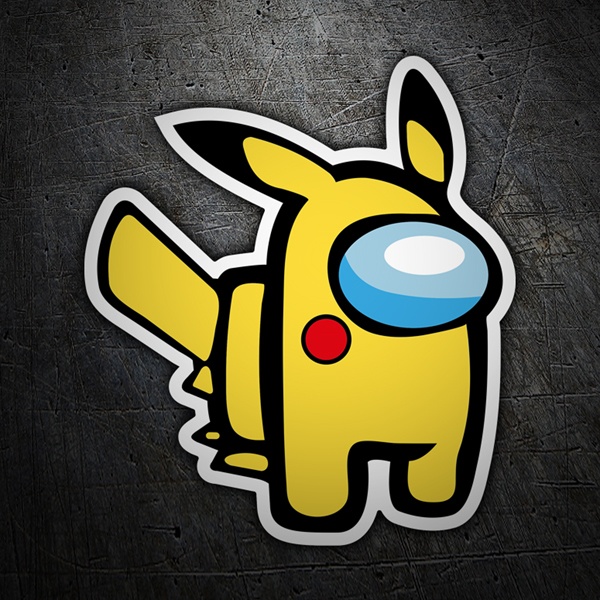 Autocollants: Among Us Pikachu Pok&eacute;mon