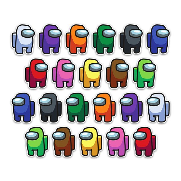 Stickers pour enfants: Kit 22X Among Us Traître