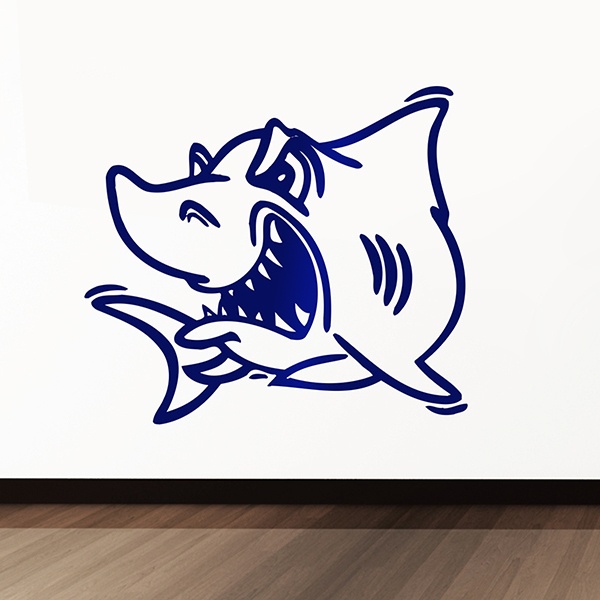 Stickers muraux: Requin en colère