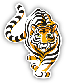 Autocollants: Tigre de Sumatra 0