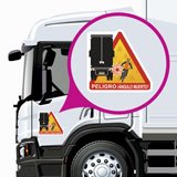 Autocollants: Signal de transport de marchandises Remorques  4