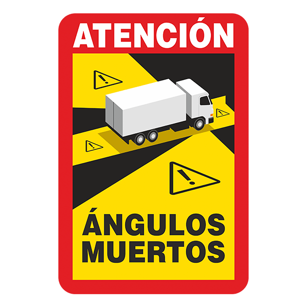 Autocollants: Attention aux Angles Morts pour les Camions dans E 0
