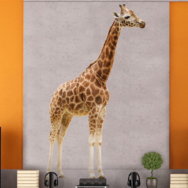 Sticker mural Girafe