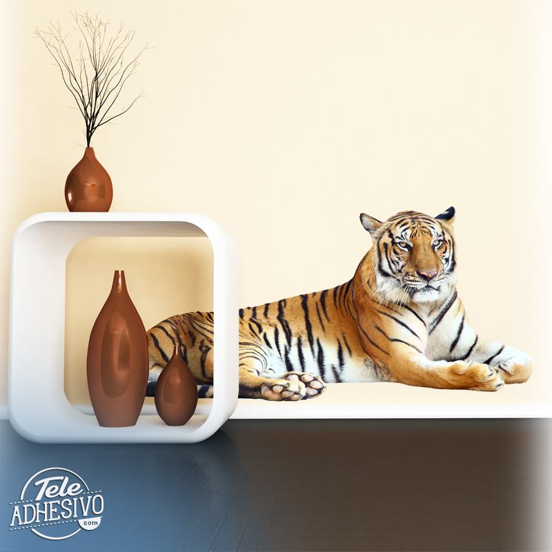 Stickers muraux: Tigre détendu