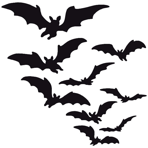 Stickers muraux: Chauves-souris silhouette