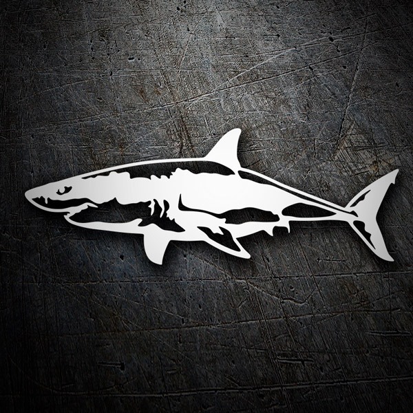 Autocollants: Nage des requins