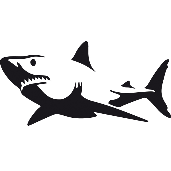 Autocollants: Requin en alerte