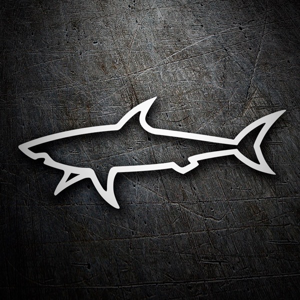 Autocollants: Silhouette de requin