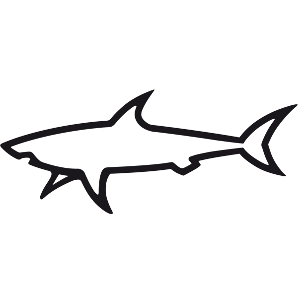 Autocollants: Silhouette de requin