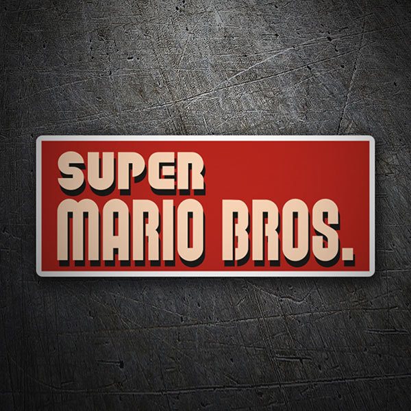 Autocollants: Super Mario Bros Logo 1