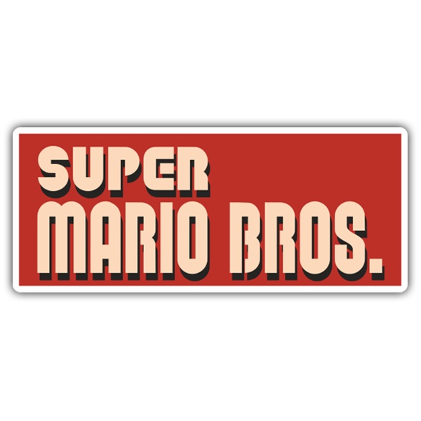 Autocollants: Super Mario Bros Logo