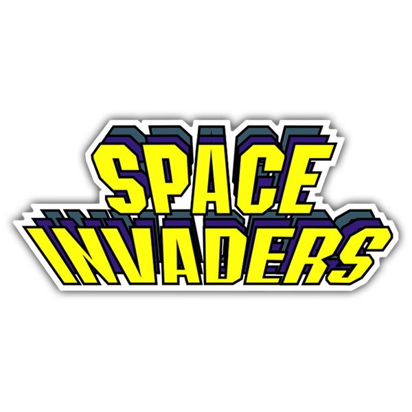Autocollants: Space Invaders Relief