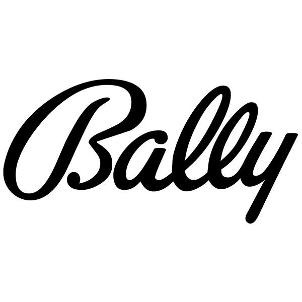 Autocollants: Logo Bally Technologies avec Typographie Cursive