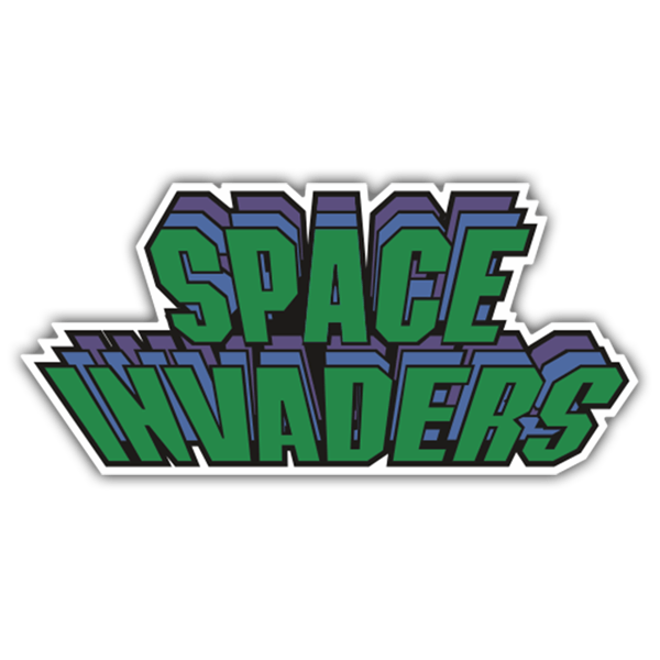Autocollants: Space Invaders Triple