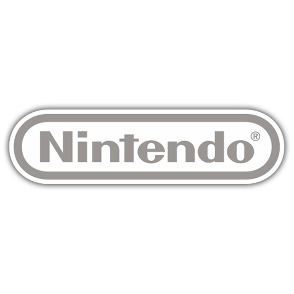 Autocollants: Nintendo Logo gris