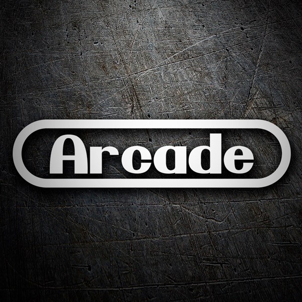 Autocollants: Arcade Retro avec Cadre Ovale